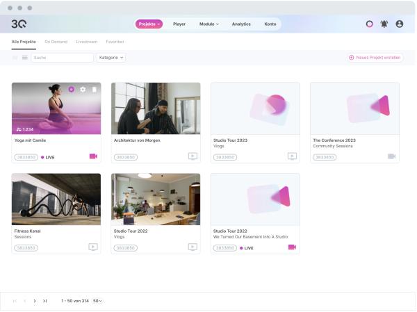 3Q The streaming platform for live and on-demand events