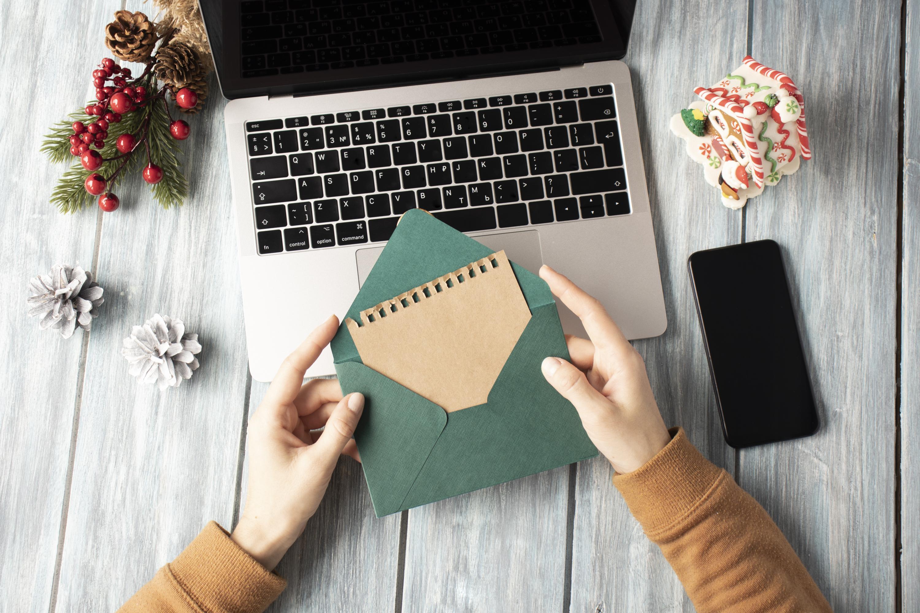 With your own email as sender • For an even more professional impression