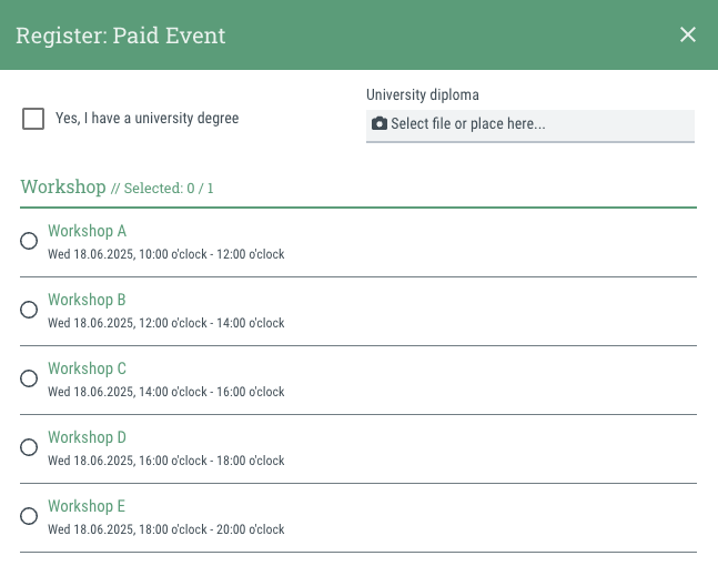 Easy retrieval of all important data • General information, prerequisites, and more
