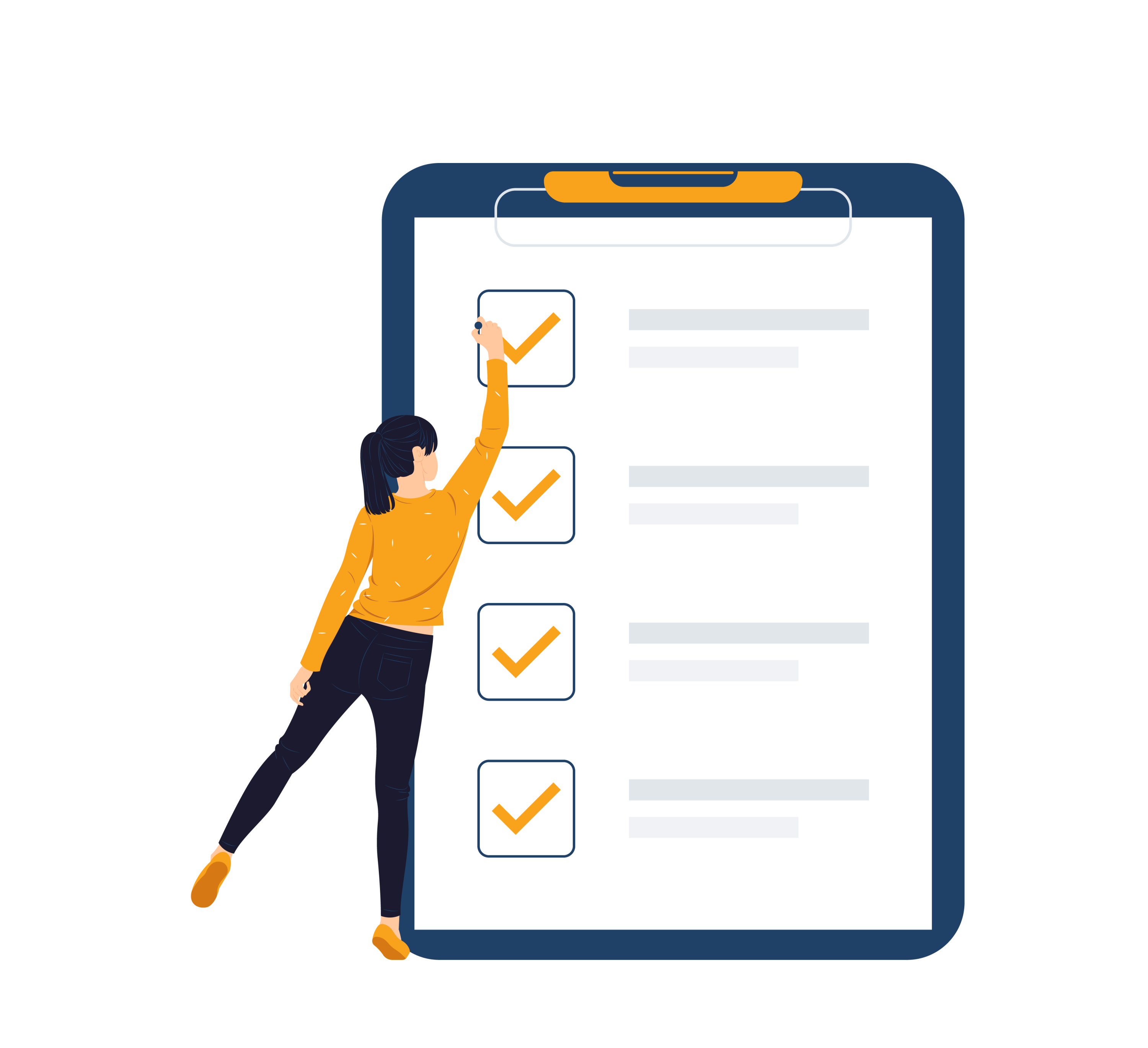 Liste of all currently present visitors incl. whereabouts • For emergencies and more