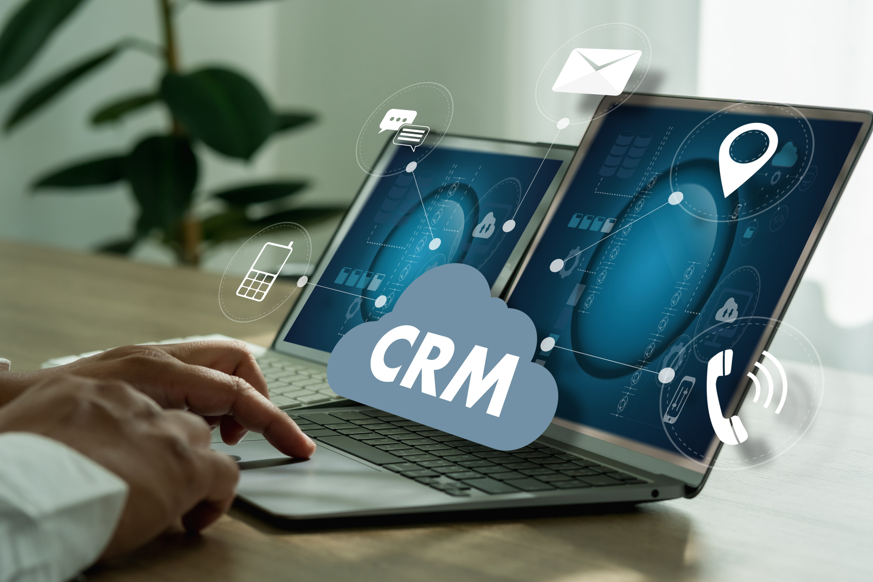 CRM synchronization via API • Easy communication between different systems