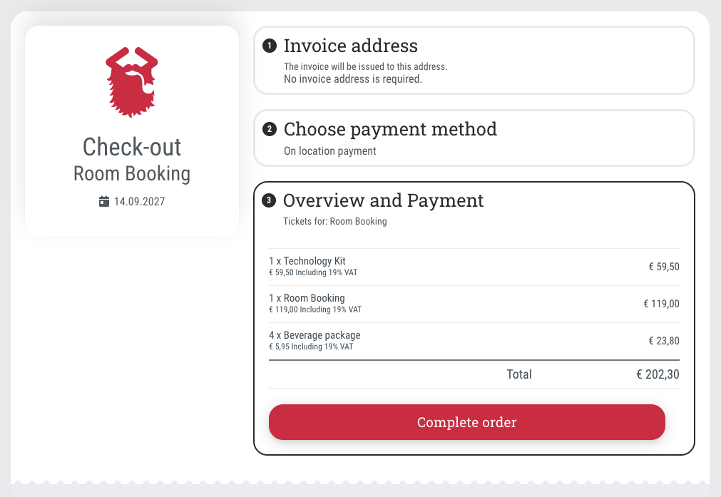 Immediate payment, incl. E-invoice • Invoices and payment process without additional effort