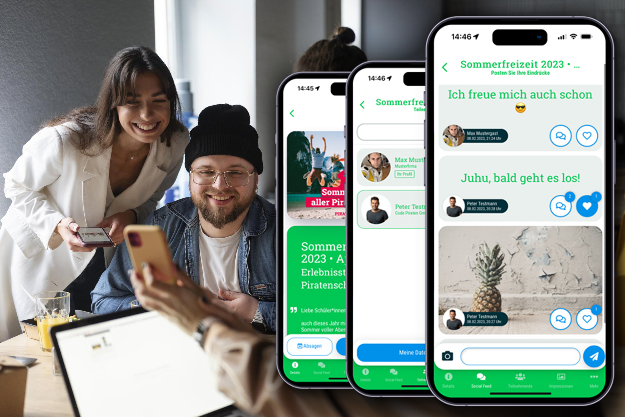 Optional guest app • All the features your guests need in one handy app