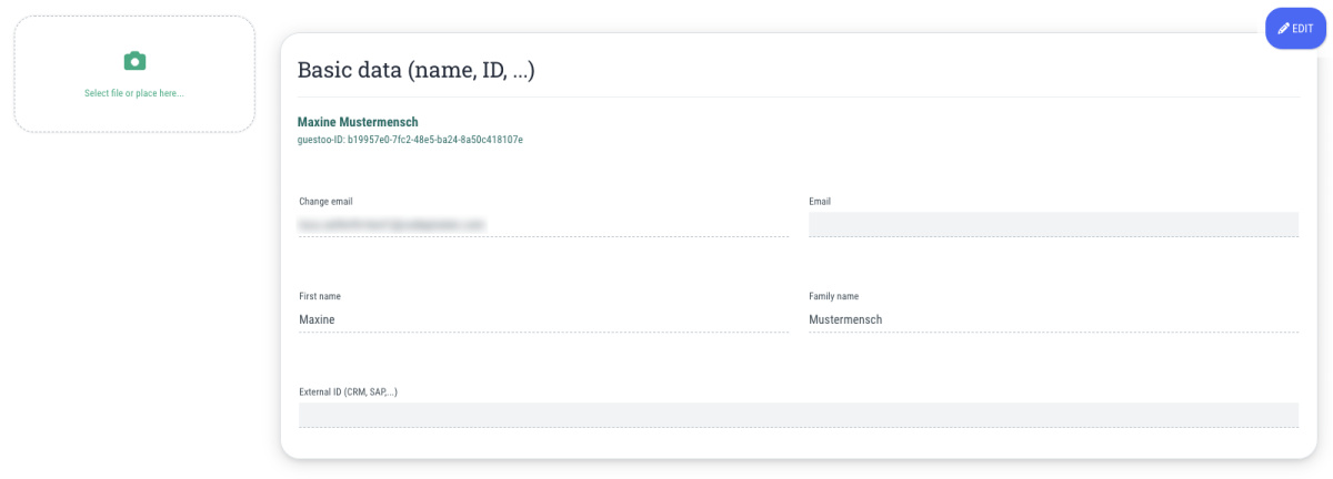 Basic data (name, ID, etc.) - 