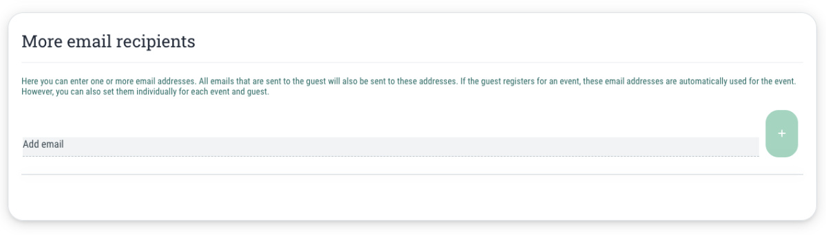 More email recipients - 
