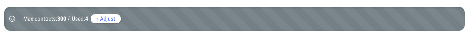Increase contact limit - 