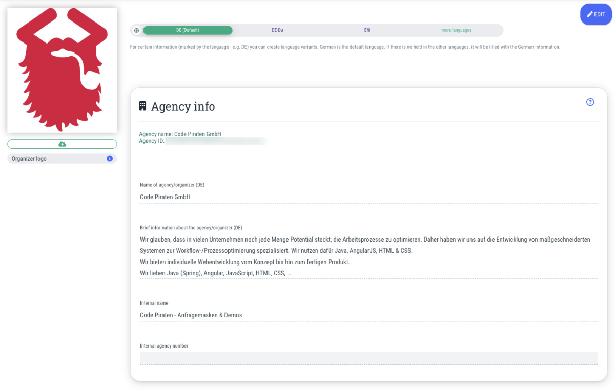 Agency info - 