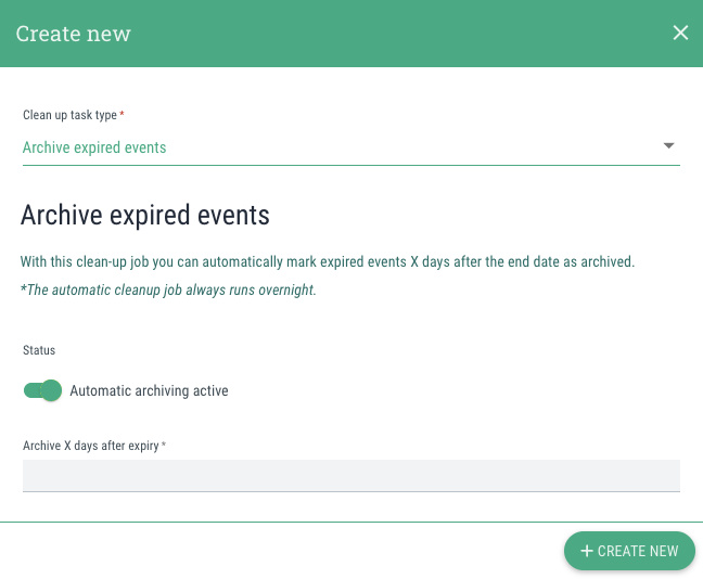 Archive expired events - 