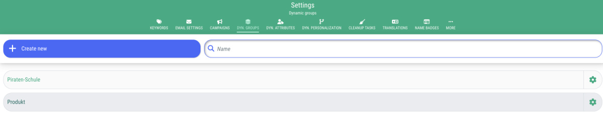 Manage dynamic groups - 