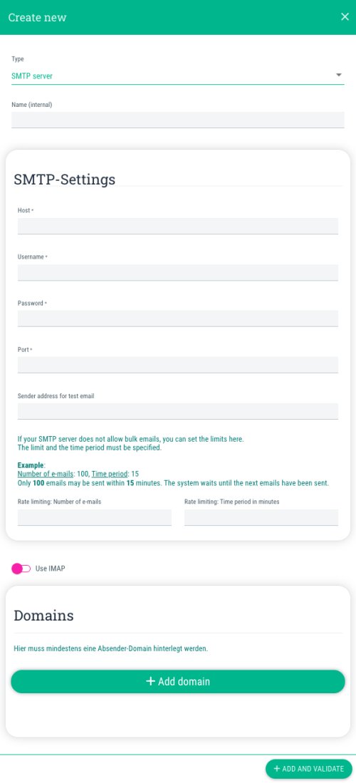 Set up your own email server in guestoo