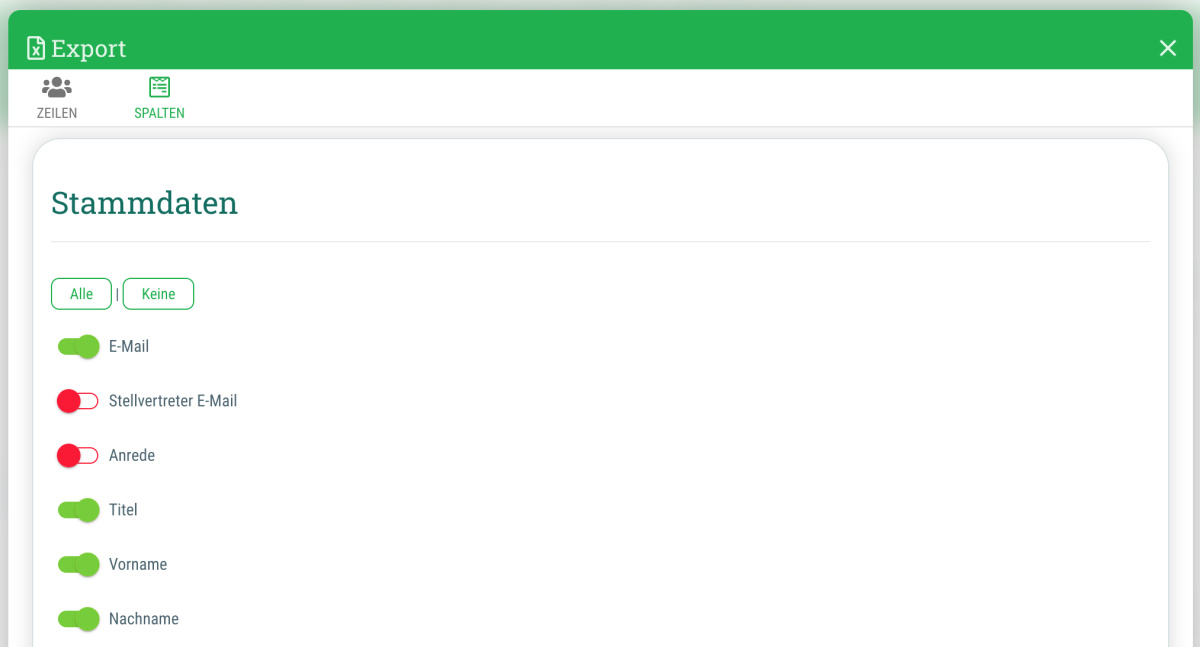 Warum fehlt in meinem Excel-Export eine Spalte? - 