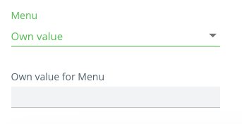 This is what it looks like when a guest chooses the option 