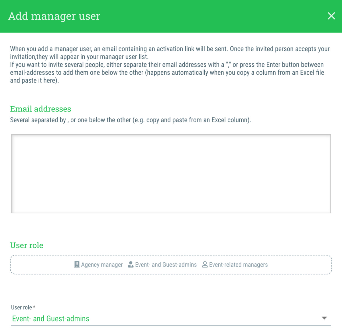 6. Invite manager users - 