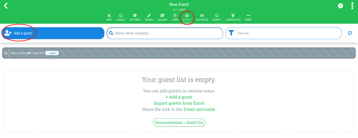 11. Invite guests directly - 