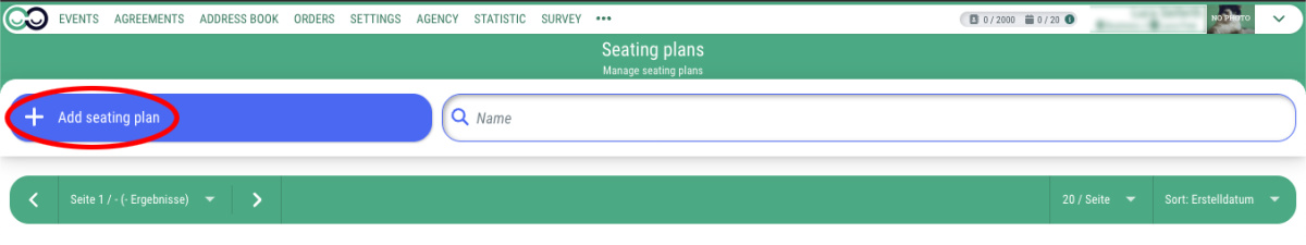 Create & manage seating plans - 