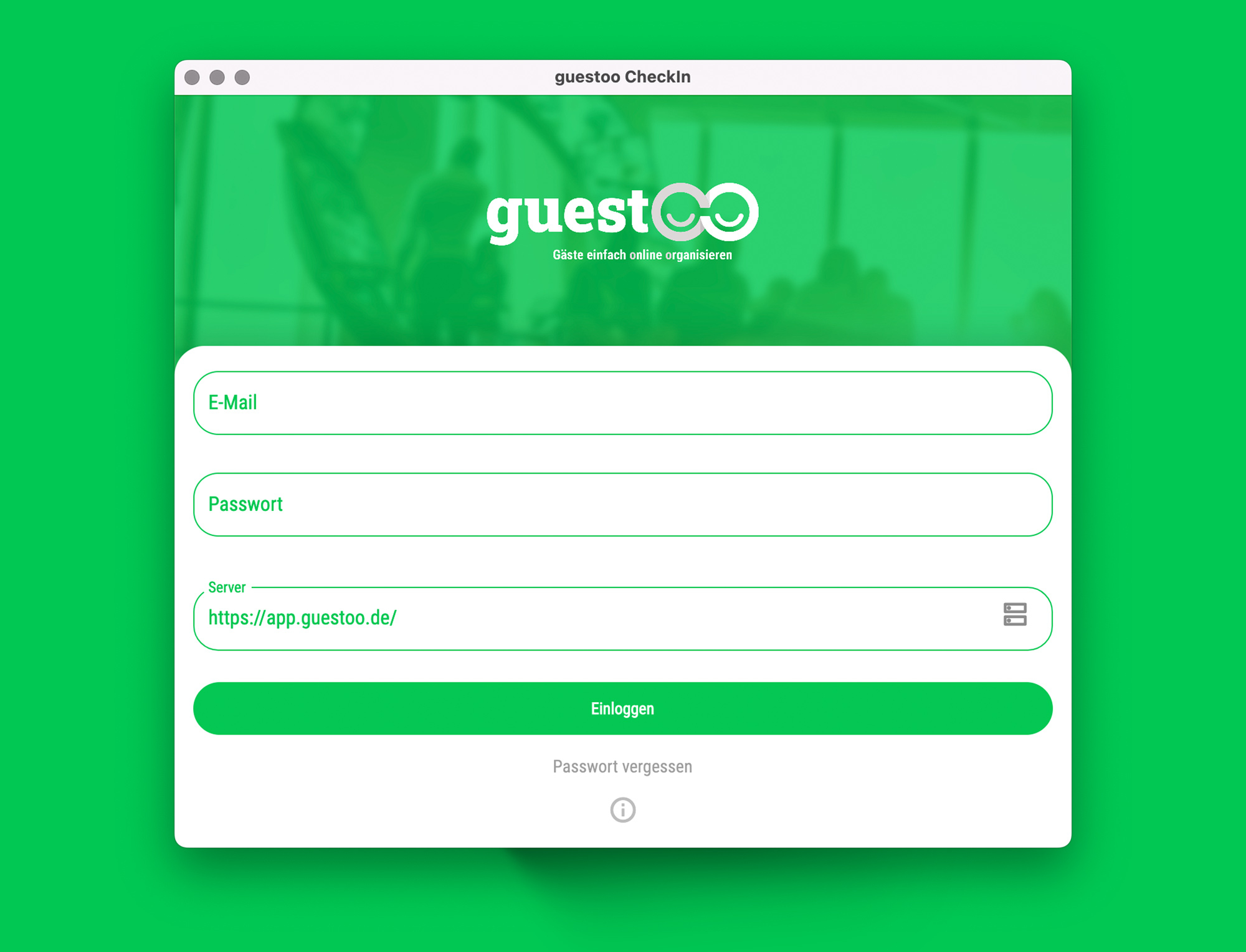 Download app, log in and get started right away • No additional account necessary