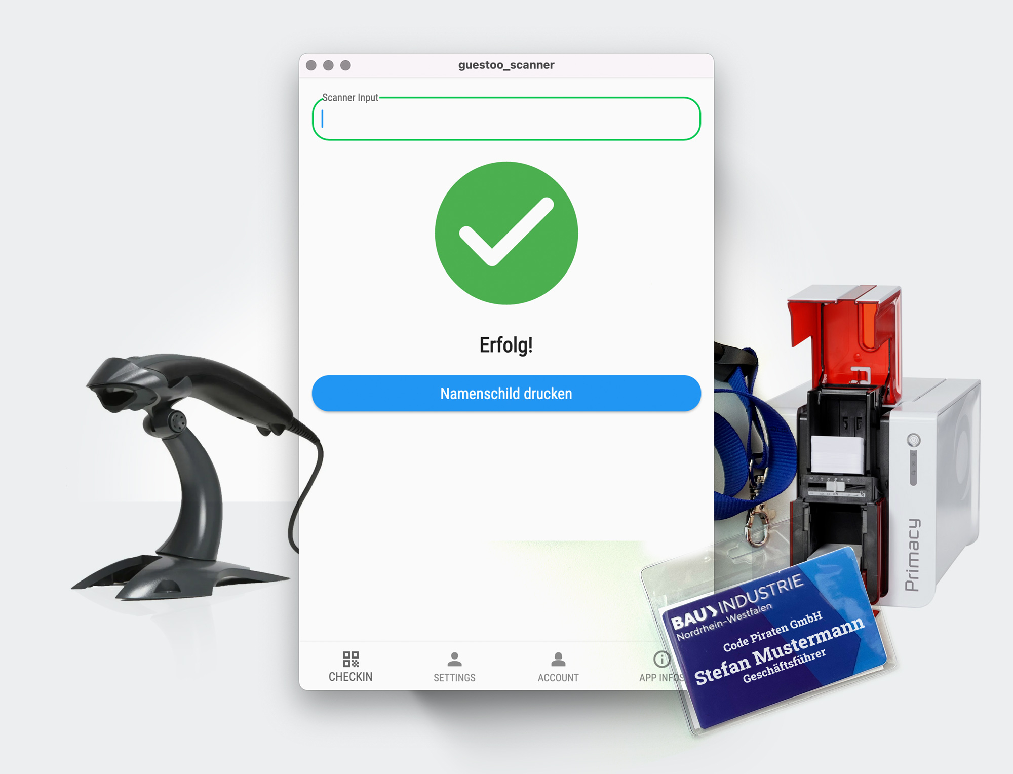 Name badges • Quickly print name tags on the fly with any printer